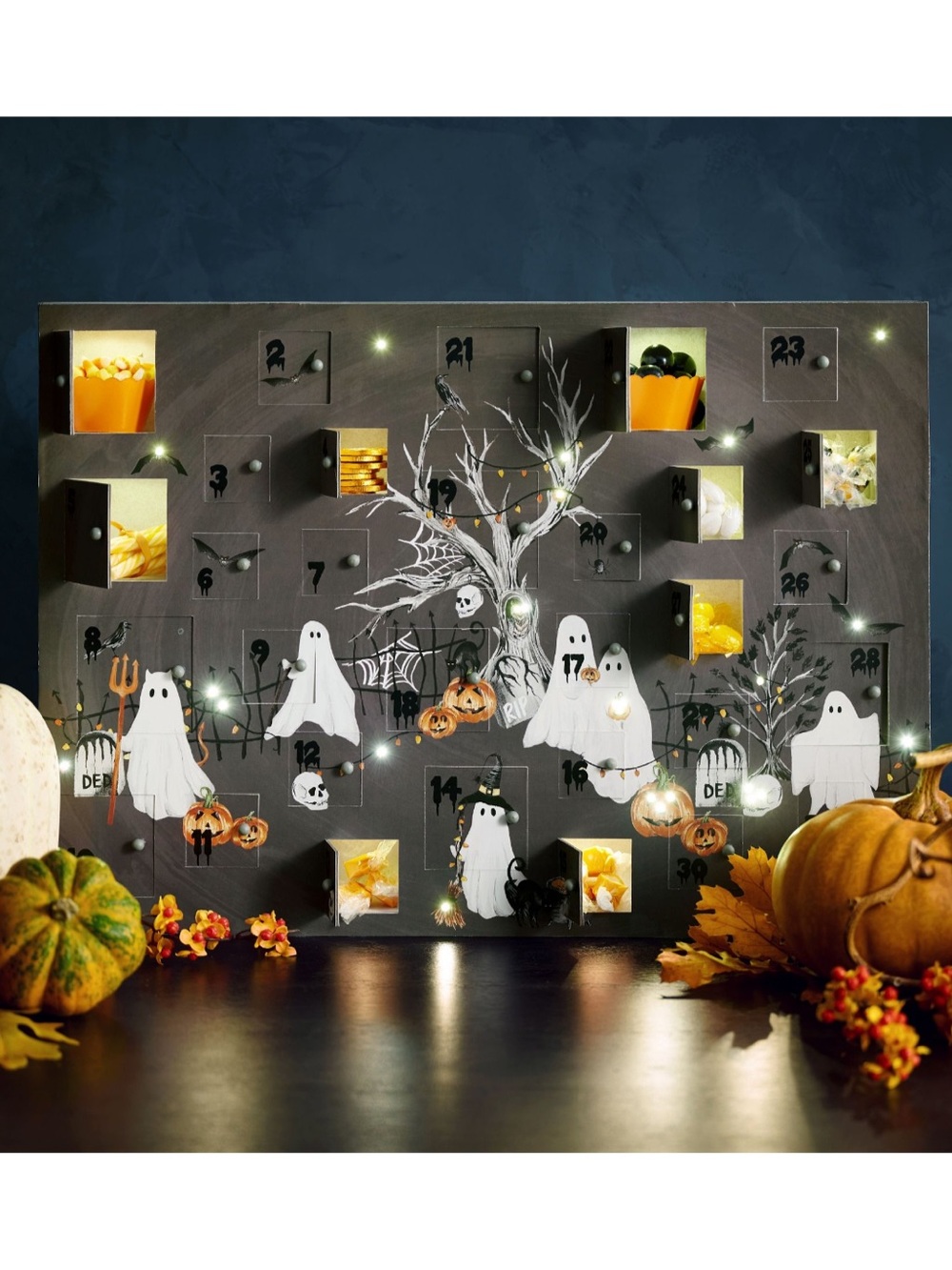 Pottery Barn Halloween Ghost Advent Calendar Brand New in Box